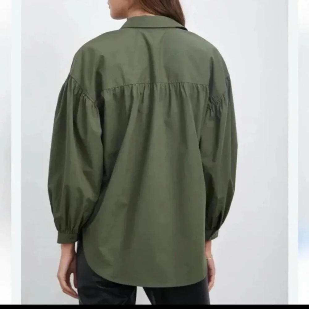 Rails Janae Shirt in Olive Smoke Green 
size Small - Picture 2 of 12